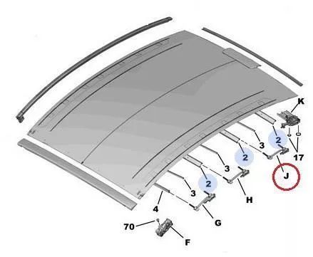 PLURIEL/INTERSLIDE FÜHRUNGSSATZ RECHTS / SIEHE 8401HW